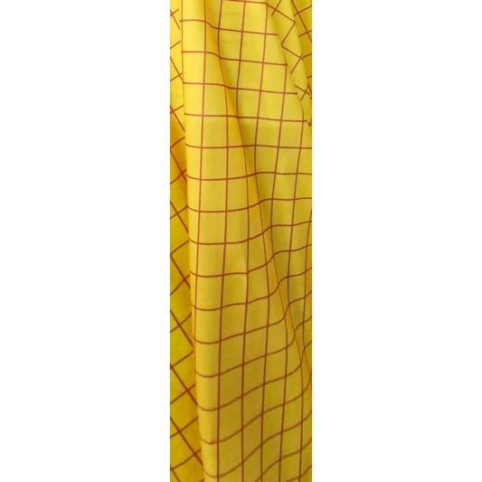 Tela bombay estampada vaquero amarillo por metro