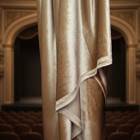 Tela Terciopelo Stretch ( 1 Metro) Dorado Oscuro Terciopelo Stretch