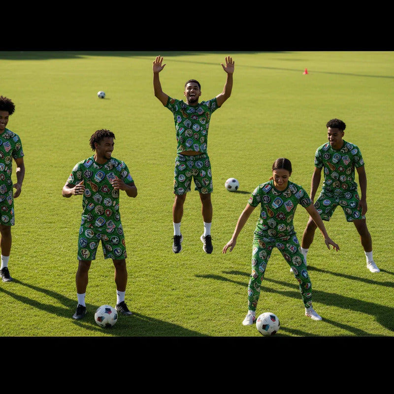 Tela Escudos Mundial Futbol Tafetán ( 1 Metro). Verde Escudos