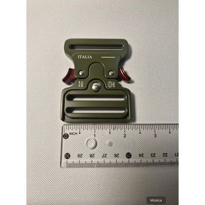 Hebilla Cobra 50mm Metal Para Cinturón Táctico Militar Verde Militar Único