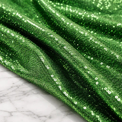 Tela Con Lentejuelas Varios Colores Vestidos De Gala (1 M) Verde Metálico