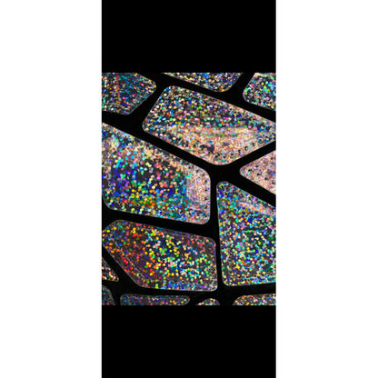 Tela Premium De Terciopelo Con Espejo Vestuario Circo (5m) Plateado Holografico Terciopelo Espejo