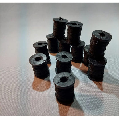 Hilo De Algodón Para Pulseras O Manualidades 48 Carretes Negro