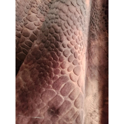 Tela Velboa Con Diseño De Reptil Elegancia Exótica (1m)