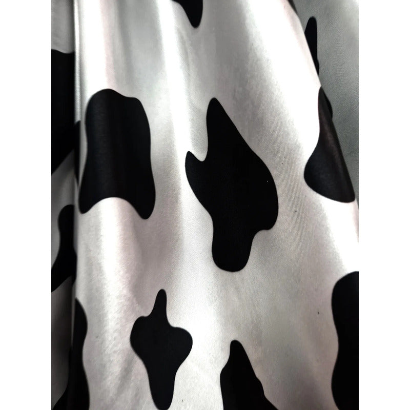 Tela Vaca Satinada ( 1 Metro) Negro Satin Vaca