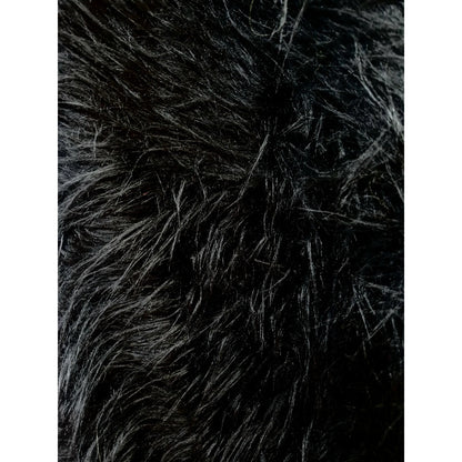 Tela Peluche Plus Premium Pelo Largo ( 50cms.) Negro Peluche Pelo Largo