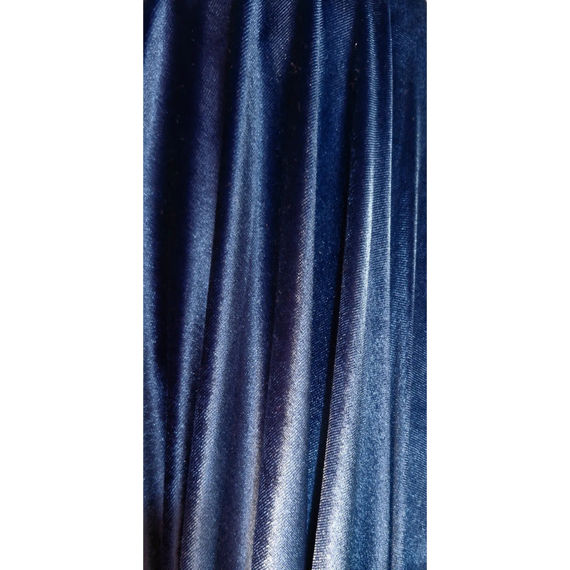 Tela Terciopelo Stretch ( 1 Metro) Azul Marino Terciopelo Stretch