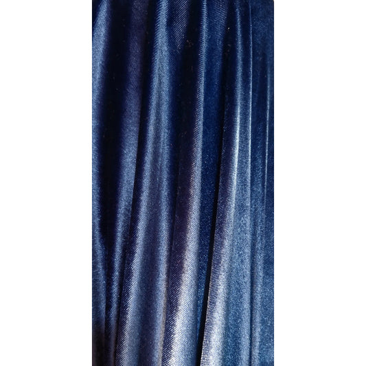 Tela Terciopelo Stretch ( 1 Metro) Azul Marino Terciopelo Stretch