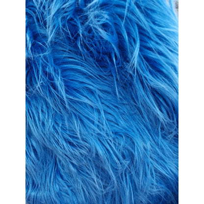 Tela Peluche Pelo Largo Suave Premium ( 1 Metro) Azul Turquesa Peluche Largo