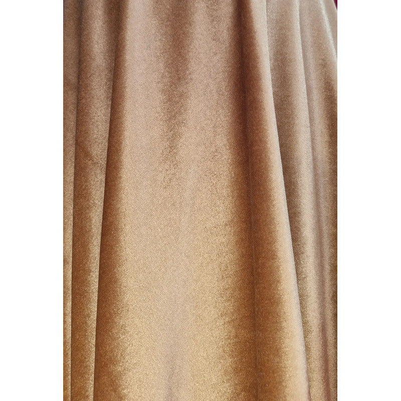 Tela Terciopelo Stretch ( 1 Metro) Dorado Oscuro Terciopelo Stretch