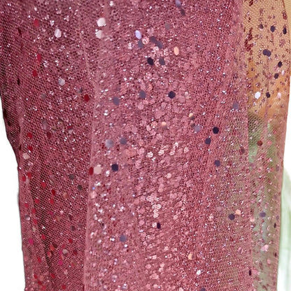 Tul Con Brillos Glitter Varios Colores (1 M) Rosa Pálido