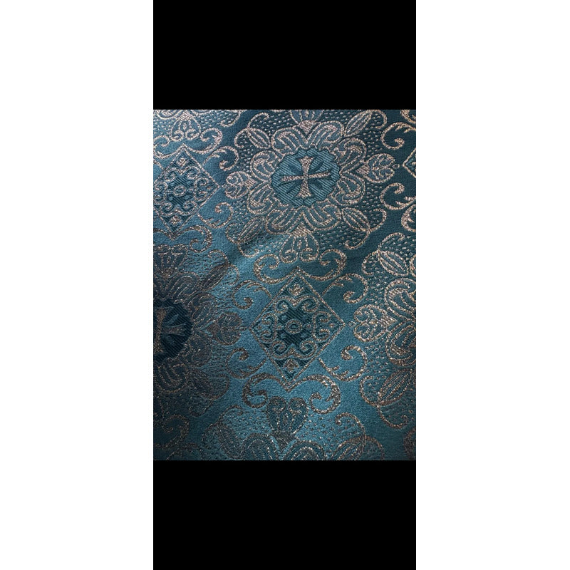 Tela Jacquard Litúrgica Para Iglesia Altar 2m Jade Litúrgica