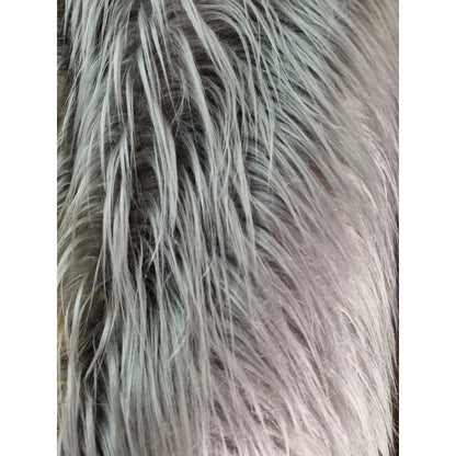 Tela Peluche Pelo Largo Suave Premium ( 1 Metro) Gris Claro Peluche Largo