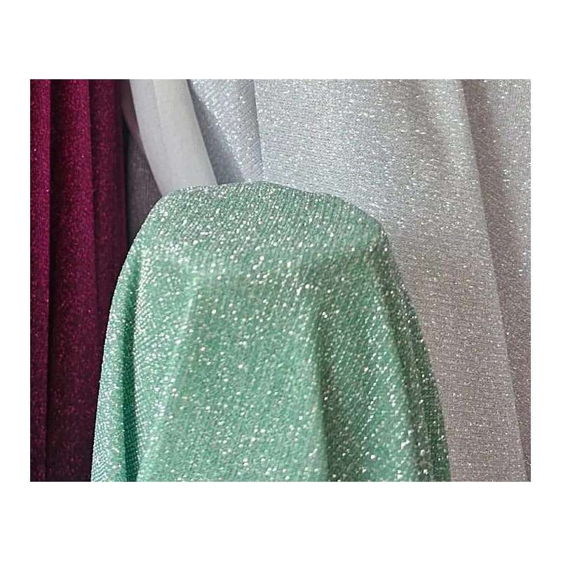 Tela De Punto Con Glitter Vestidos De Gala Graduaciones(1 M) Agua