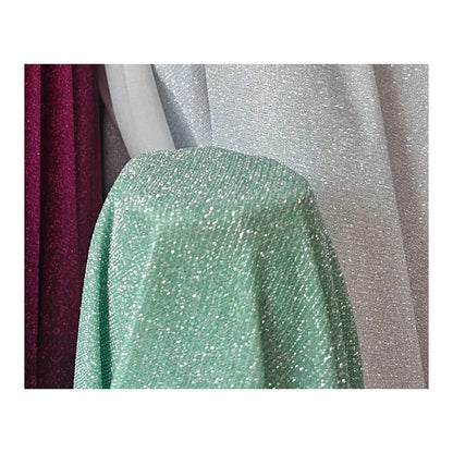 Tela De Punto Con Glitter Vestidos De Gala Graduaciones(1 M) Agua