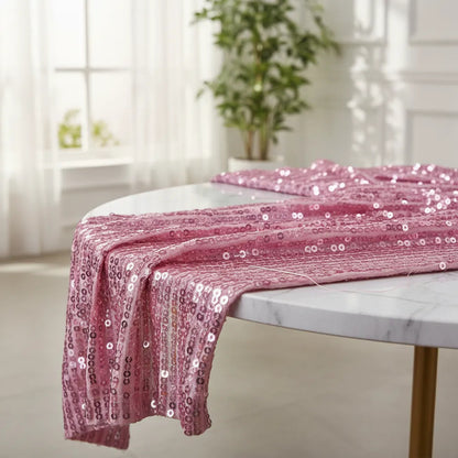 Tela Con Lentejuelas Varios Colores Vestidos De Gala (1 M) Rosa Pálido En Línea