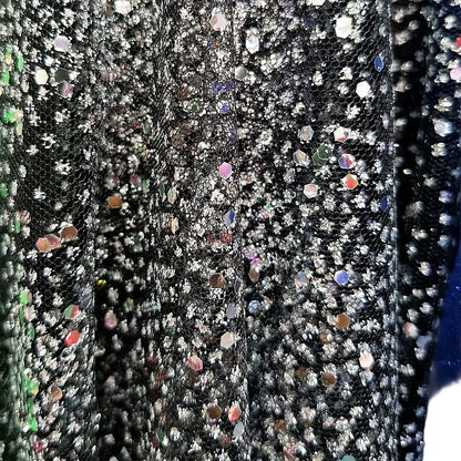Tul Con Brillos Glitter Varios Colores (1 M) Negro