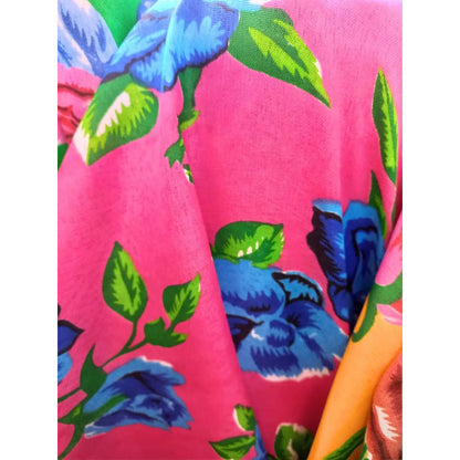 Tela Estampada Con Flores Varios Colores (1 Metro)
