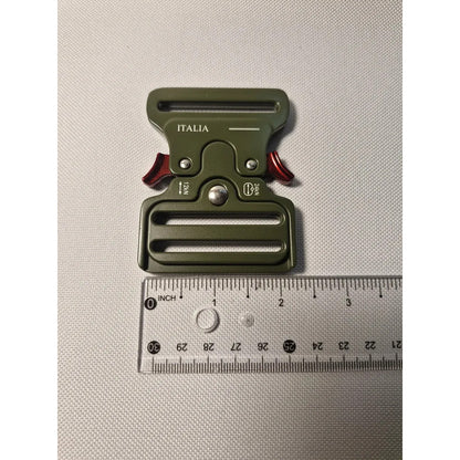 Hebilla Para Cinturón O Mochila Táctico De 5.08cms Verde Lisa 2 Pulgadas