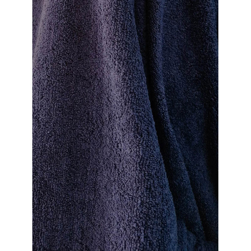 Tela Toalla Microfibra  Alta Absorción Multiusos (2 Mts) Azul Marino Microfibra