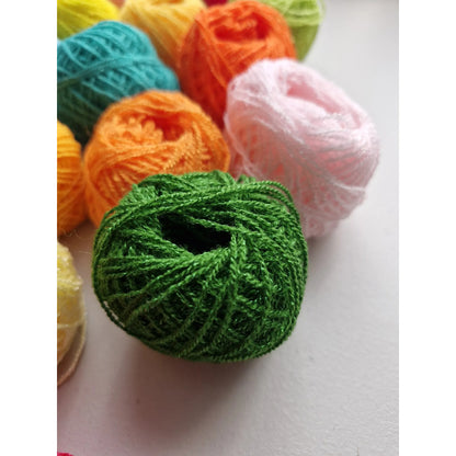 Estambre Cristal Paquete Con 48 Bolitas / 40 Metros C/u Multicolor