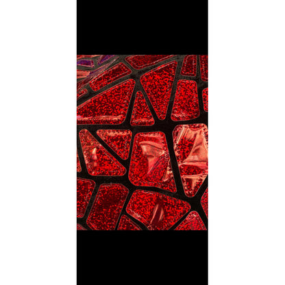 Tela Premium De Terciopelo Con Espejo Vestuario Circo (5m) Rojo Holografico Terciopelo Espejo