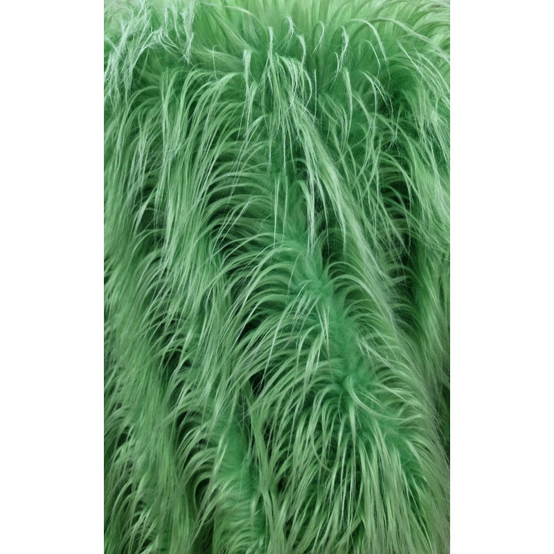Tela Peluche Pelo Largo Suave Premium ( 1 Metro) Verde Lima Peluche Greench Largo