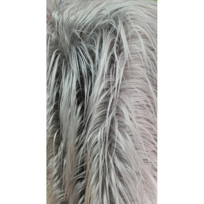 Tela Peluche Pelo Largo Suave Premium ( 1 Metro) Gris Claro Peluche Largo