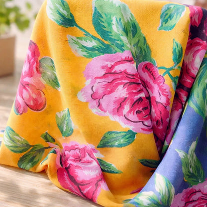 Tela Estampada Con Flores Varios Colores (1 Metro)