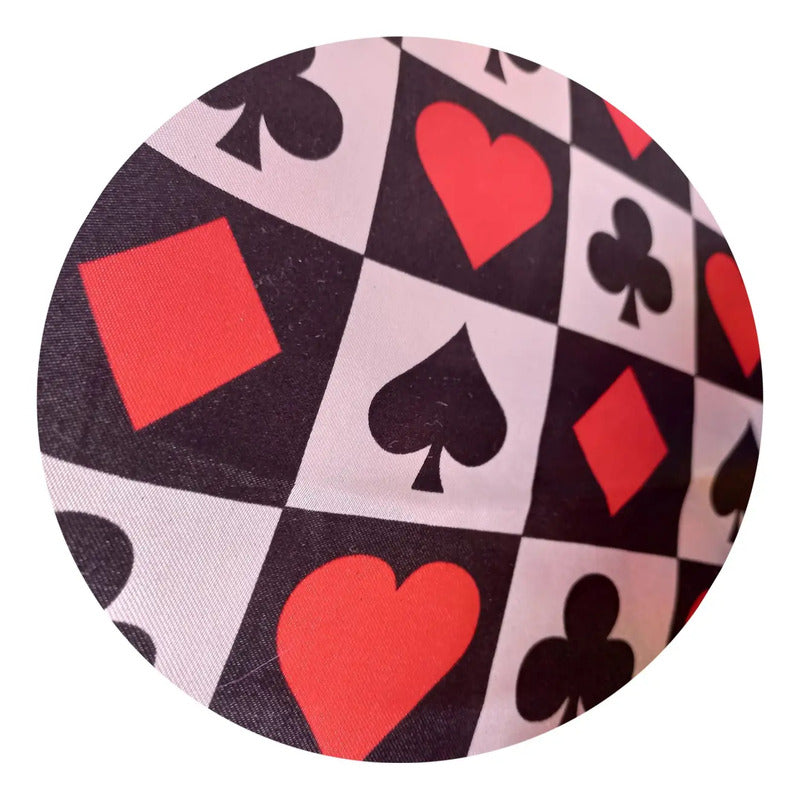 Tela Satinada Estampado Con Diseños Poker/lgbt/cuadrille 1m