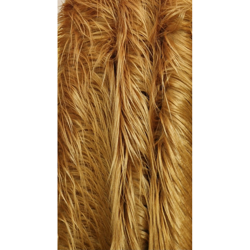 Tela Peluche Pelo Largo Suave Premium ( 1 Metro) Café Claro Peluche Largo