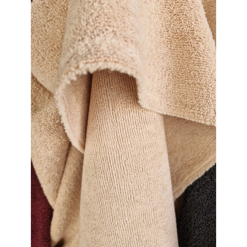 Tela Toalla Microfibra  Alta Absorción Multiusos (2 Mts) Beige Microfibra