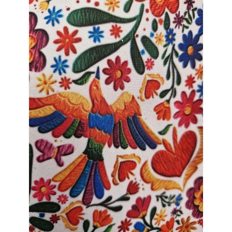 Tela Estapada  Tergal Aves Mexicana (1 Metro) Colores Tergal Aves