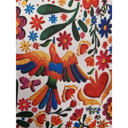 Tela Estapada  Tergal Aves Mexicana (1 Metro) Colores Tergal Aves