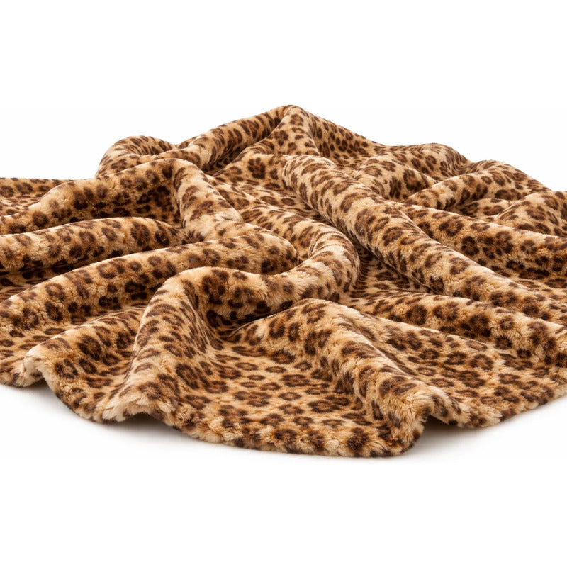 Tela De Peluche Pelo Corto Patrón Leopardo 5 Metros Suave Leopardo Animal-print