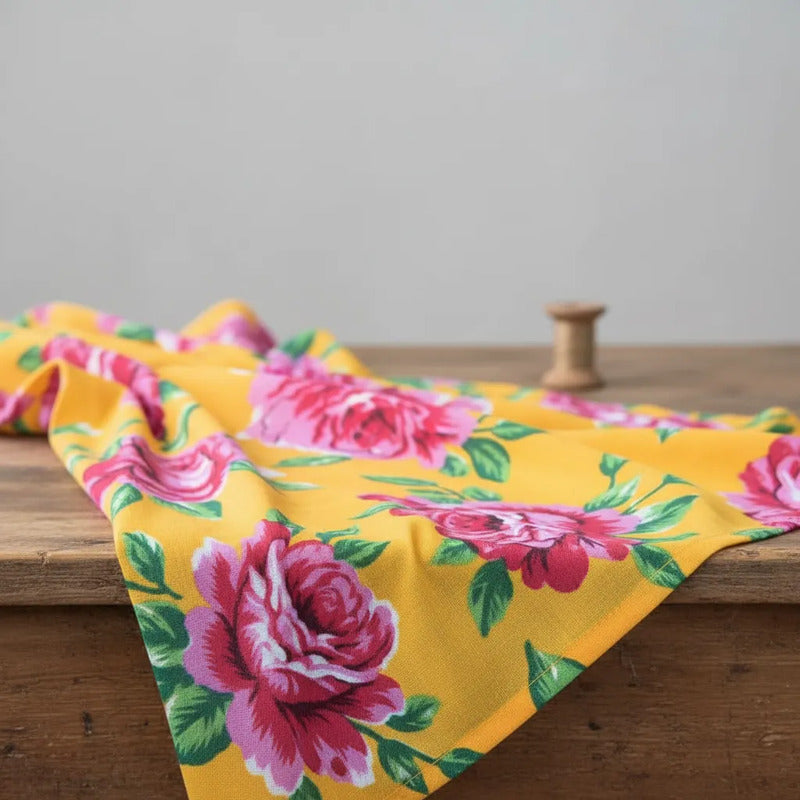 Tela Estampada Con Flores Varios Colores (1 Metro)