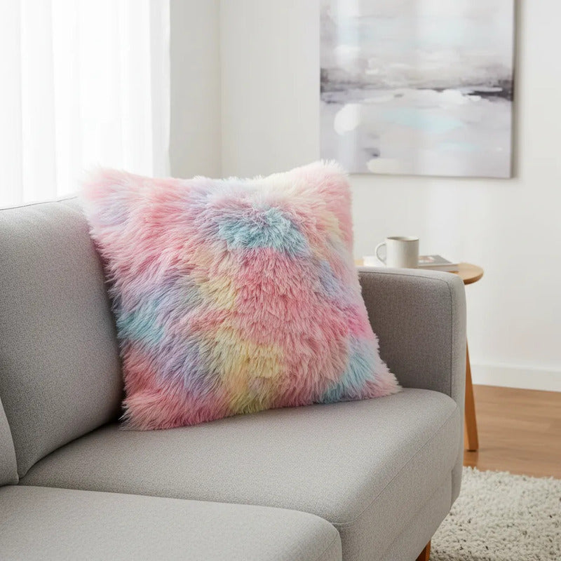 Tela Peluche Suave Para Cojines, Muñecos, Forros (1m) Agua Tons Pastel