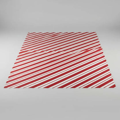 Tela Satinada Caramelo Rojo Diagonal ( 1 Metro ) Rojo Satin Caramelo Diagonal