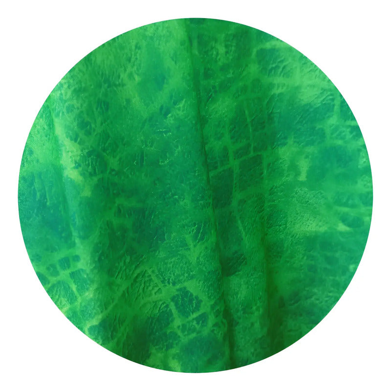 Tela Velour Verde 1m Animal Print Cocodrilo O Reptil Verde Velour