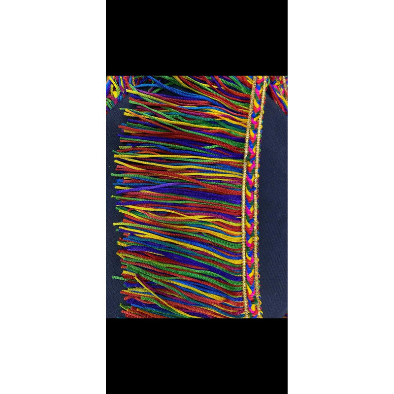 Fleco De Colores Con Trenza ( 25 Metros ) Multicolor