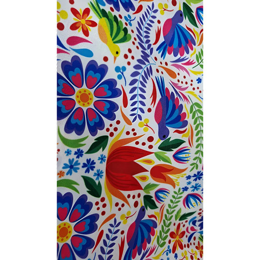 Tela Estampada Patrones Mexicanos, Bordados, Rosas (1 M)