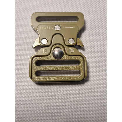 Hebilla Para Cinturón O Mochila Táctico De 2.54cms Dorada Lisa 1 Pulgada 2.54cms