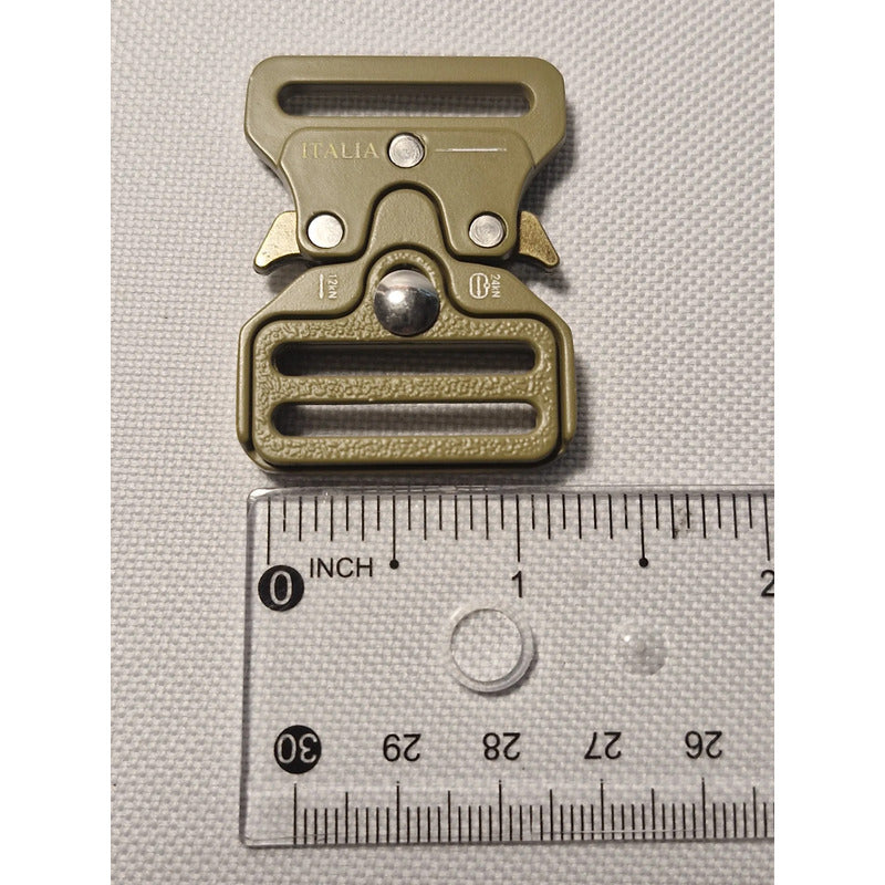 Hebilla Para Cinturón O Mochila Táctico De 2.54cms Dorada Lisa 1 Pulgada 2.54cms