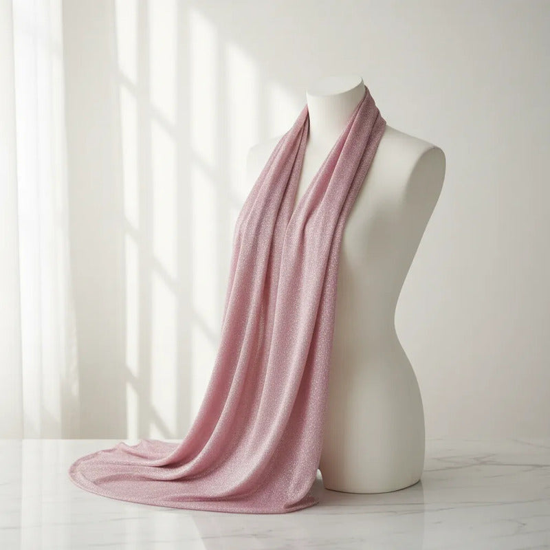 Tela De Punto Con Glitter Vestidos De Gala Graduaciones(1 M) Rosa