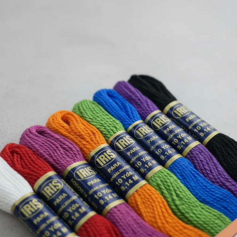 Hilo Iris Perle Con 8 Madejas Surtidas Multicolor Primarios