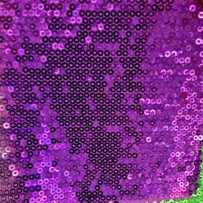 Tela Con Lentejuelas Varios Colores Vestidos De Gala (1 M) Violeta Metálico