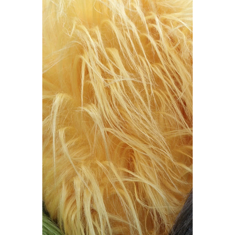 Tela Peluche Pelo Largo Suave Premium ( 1 Metro) Amarillo Mango Peluche Largo