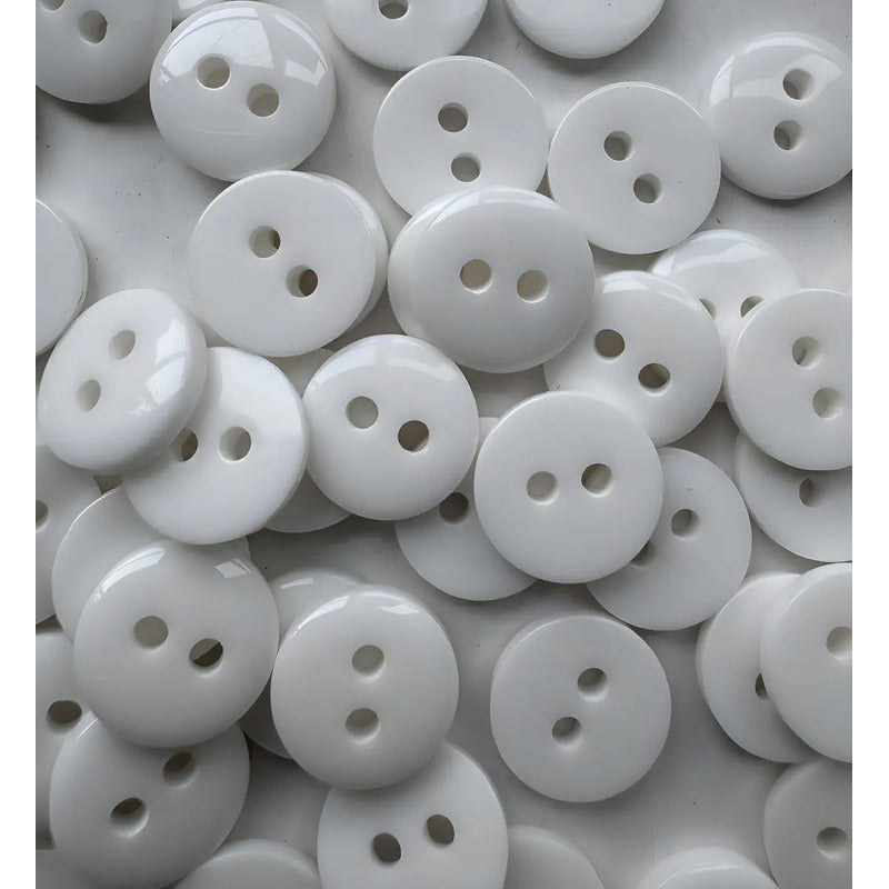 Botones De Pasta Para Costura Trikel, Redondos Y Con 2 Hoyos, De 15mm  Pack De 144 Unidades Blanco 1.5 Mm