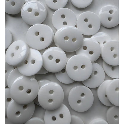 Botones De Pasta Para Costura Trikel, Redondos Y Con 2 Hoyos, De 15mm  Pack De 144 Unidades Blanco 1.5 Mm
