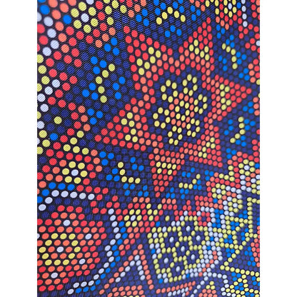 Tela Estampada Patrones Mexicanos, Bordados, Rosas (1 M)